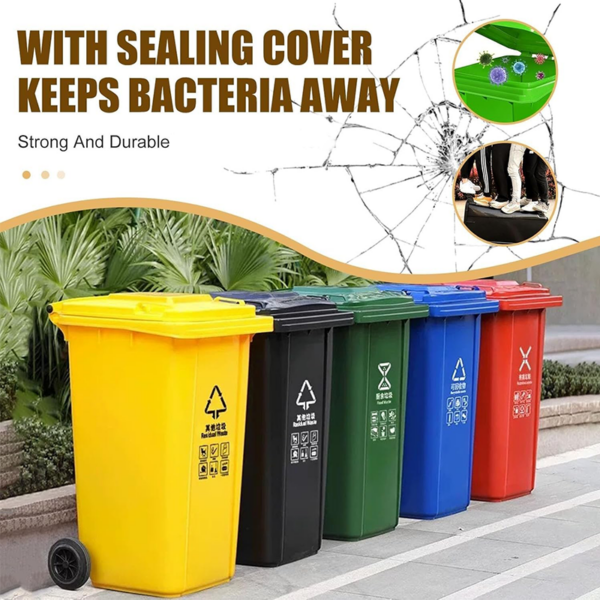 Rubbish bin in Qatar