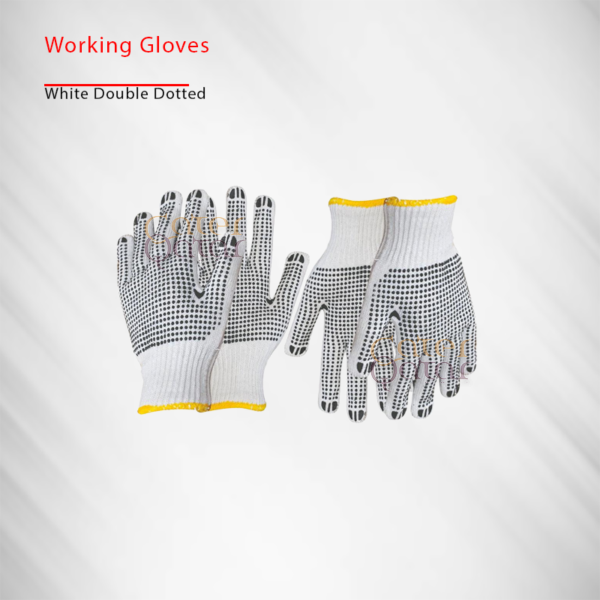working gloves White Double Dotted
