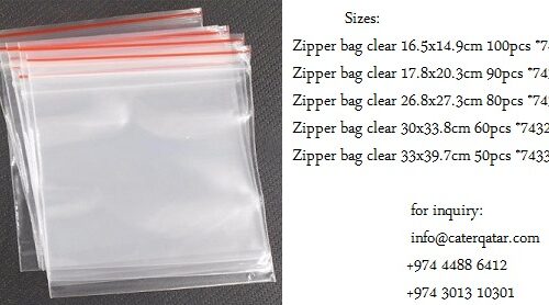 zipper bag clear www.caterqatar.com