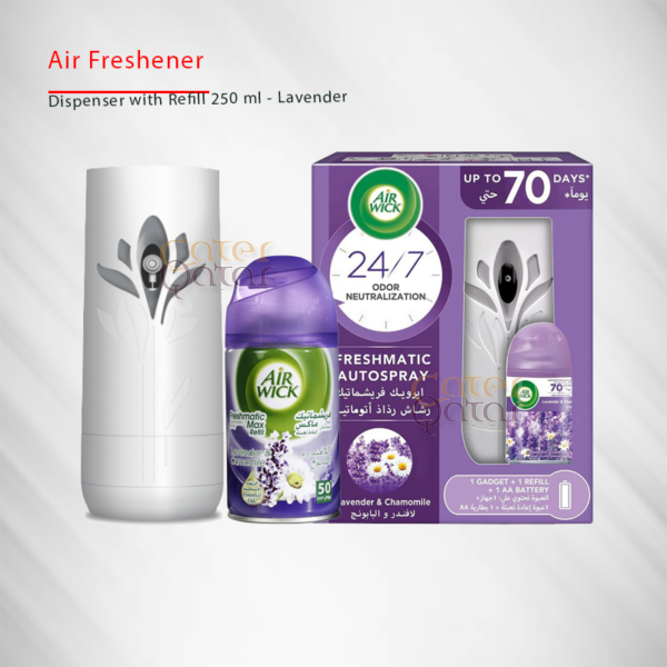 Air freshener with dispenser Lavevder Airwick