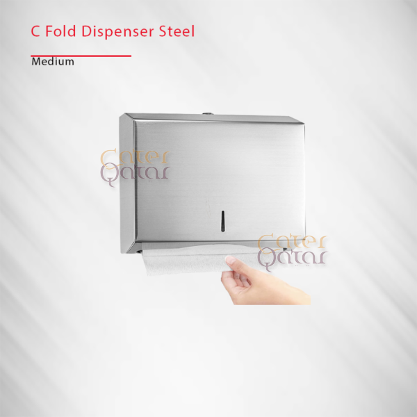 c fold dispenser steel mini