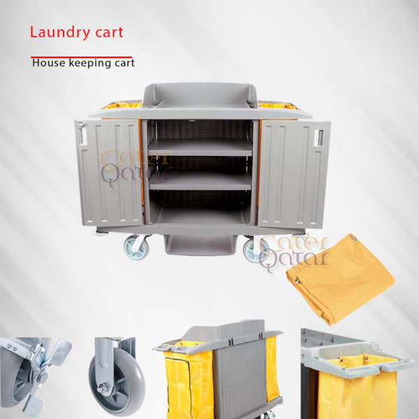 laundry cart-house keeping cart trolley