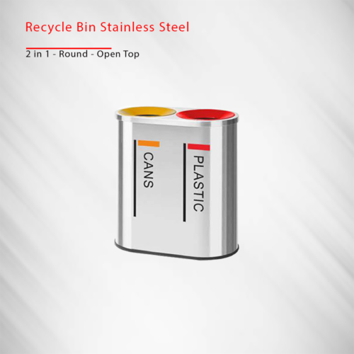 Recycle Bin S-Steel 2in1 in Qatar