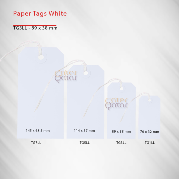 Luggage tags/Paper Tags white - Image 3