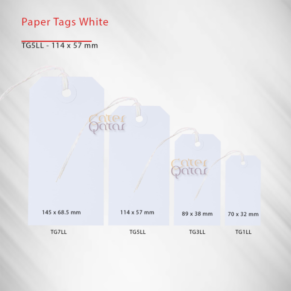 Luggage tags/Paper Tags white - Image 4