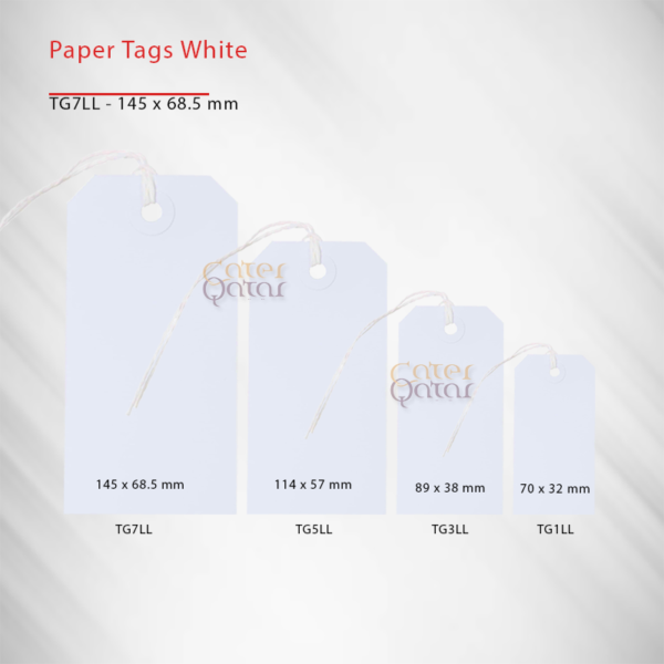 Luggage tags/Paper Tags white - Image 5
