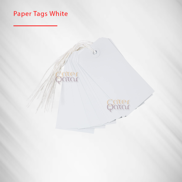 Paper Tag white www.caterqatar.com