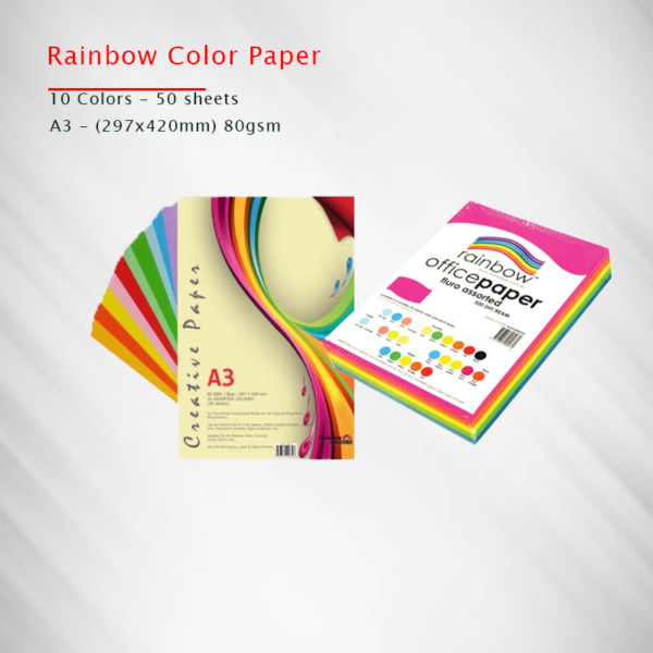 rainbow color paper Qatar