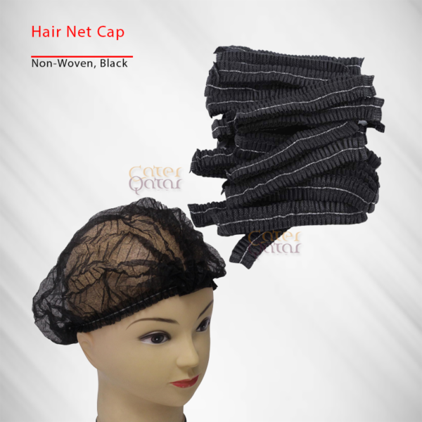 hairnet cap black. 480