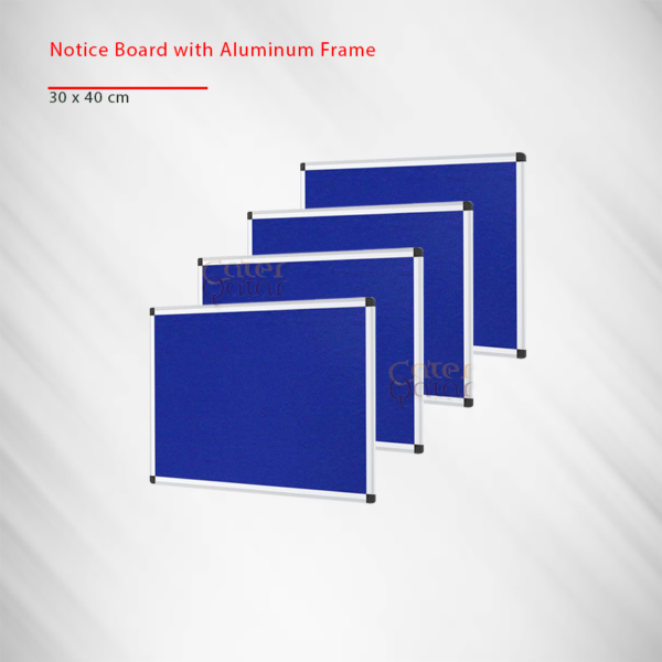 Notice board with aluminum frame لوح الإعلانات مجلس النسيج