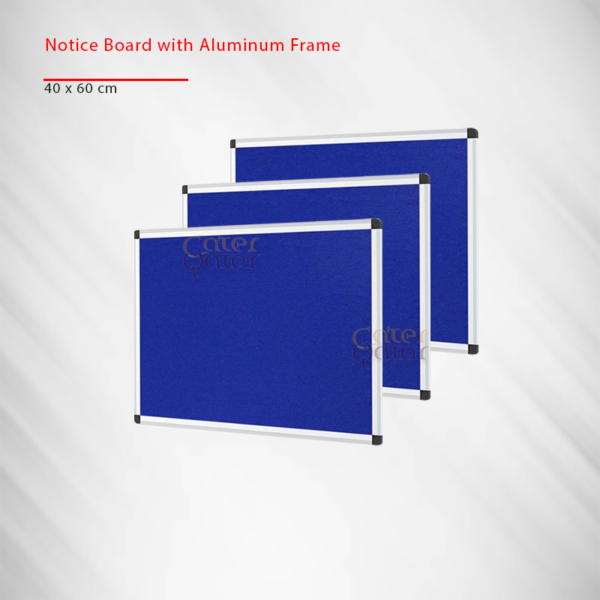 Notice board with aluminum frame لوح الإعلانات مجلس النسيج