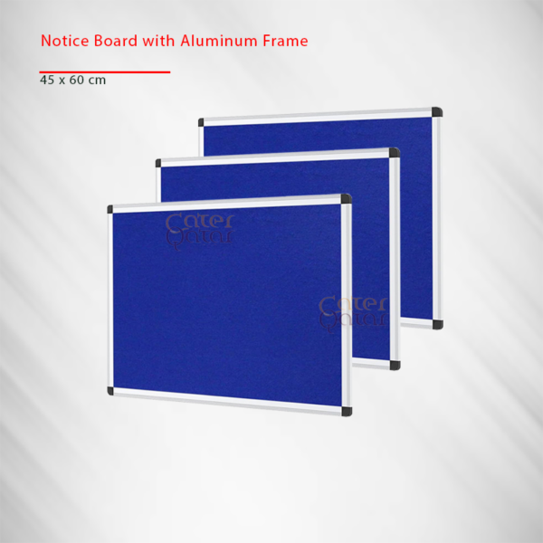 Notice board with aluminum frame لوح الإعلانات مجلس النسيج