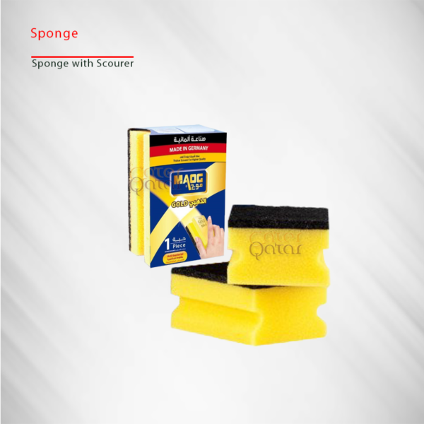 Sponge with Scourer Maog الاسفنج مع الفراكة