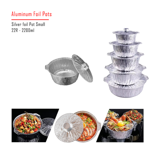 Aluminum Foil Pots Round - Image 2