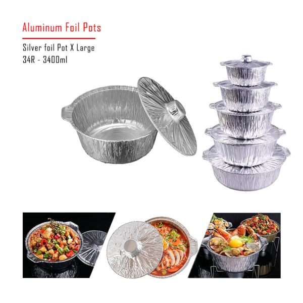 Aluminum Foil Pots Round - Image 5