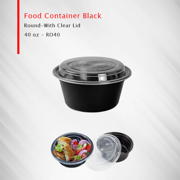 food container black round in Qatar