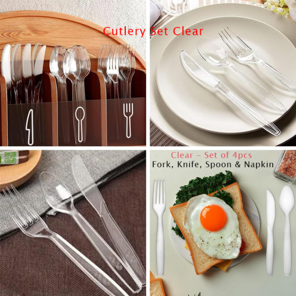 Cutlery Set Clear - Image 3