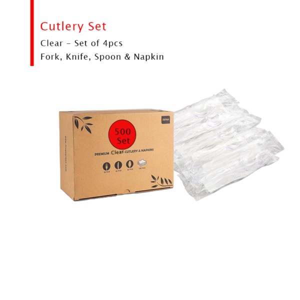 Cutlery Set Clear - Image 2