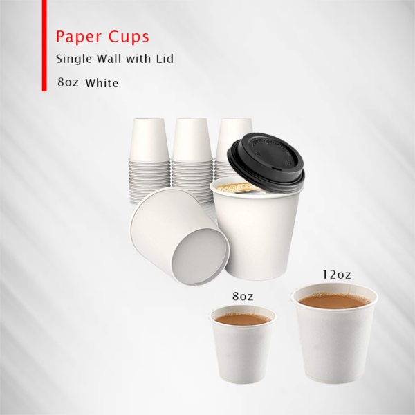 Coffee cups single wall White - Image 3