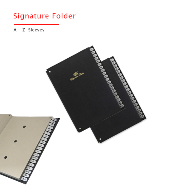 signature folder a-z