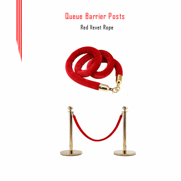 Queue Barrier Velvet Rop in Qatar