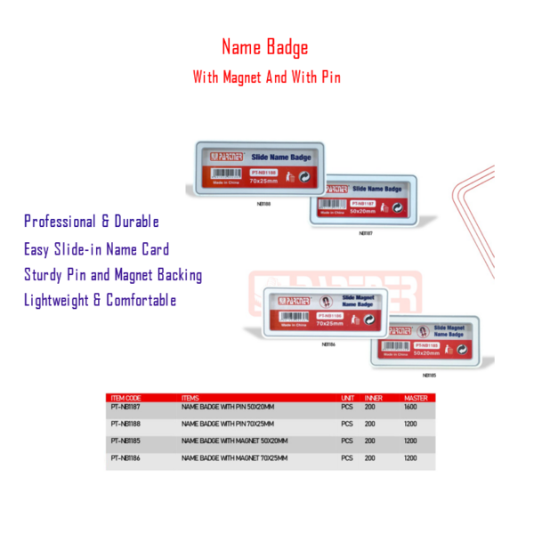 sliding name badge in Qatar