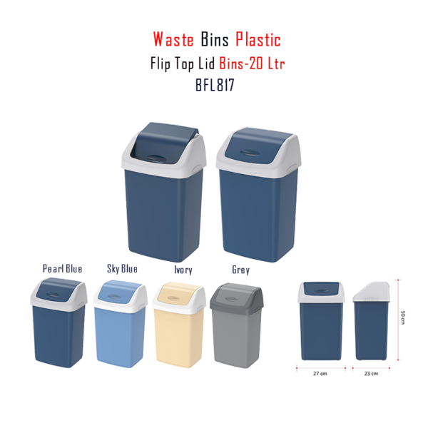 Waste bin with Flip Top lid in Qatar