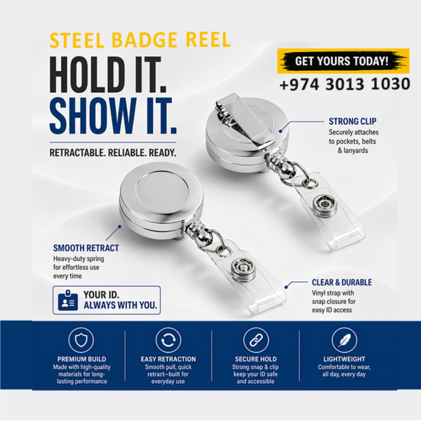 badge holder reel in qatar