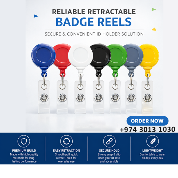 badge holder reel in qatar