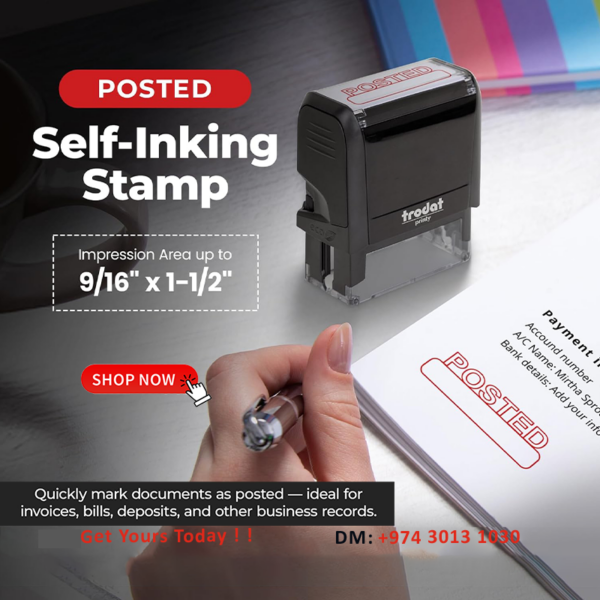 stamp POSTED in Qatar