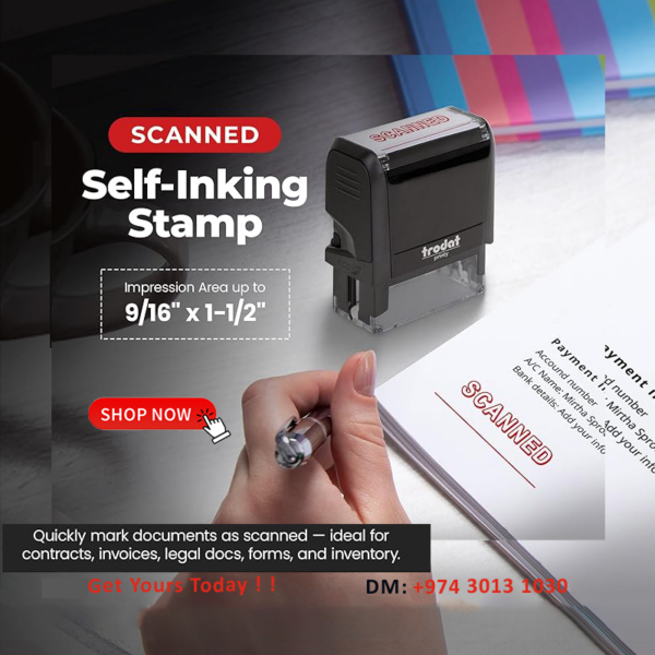 stamp SCANNED in Qatar