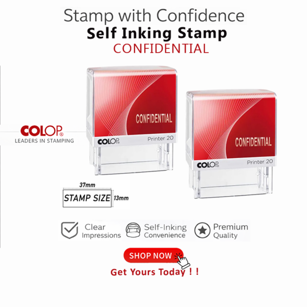 CONFIDENTIAL Self inking Stamp in Qatar