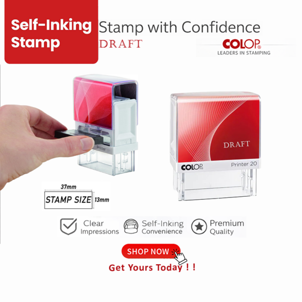 DRAFT Self inking Stamp in Qatar