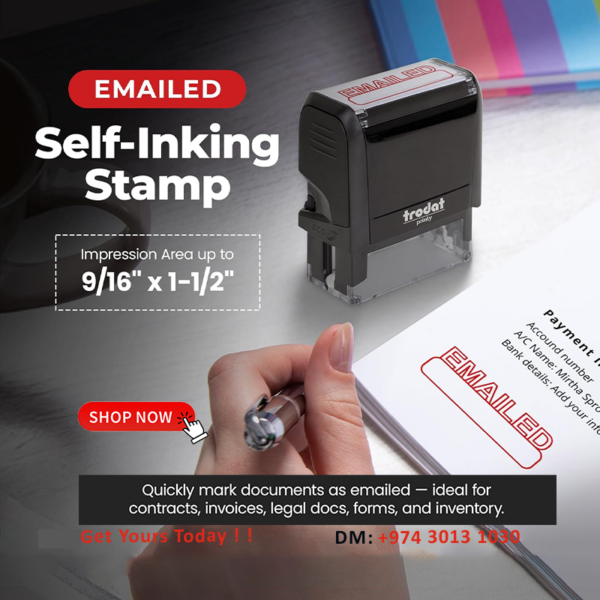 stamp E-MAILED in Qatar