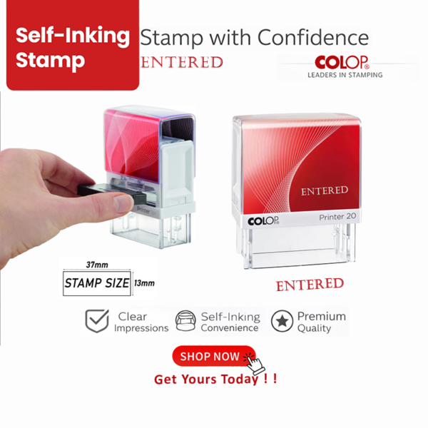 ENTERED Self inking Stamp in Qatar