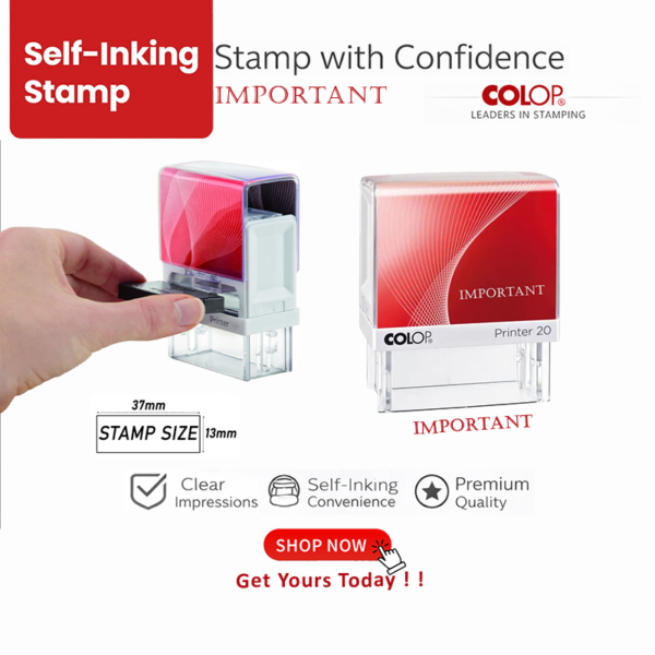 IMPORTANT Self inking Stamp in Qatar